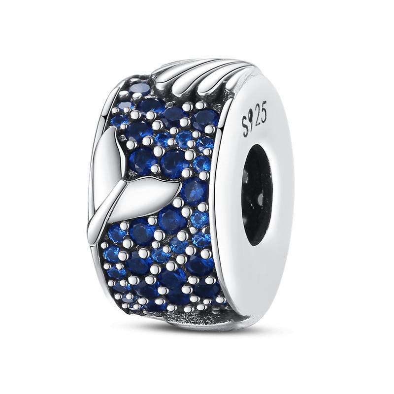 925 Silver Fashion Star Moon Safety Chain Spacer Beads Charm Beads for Original Bracelet Beautiful DIY Jewelry