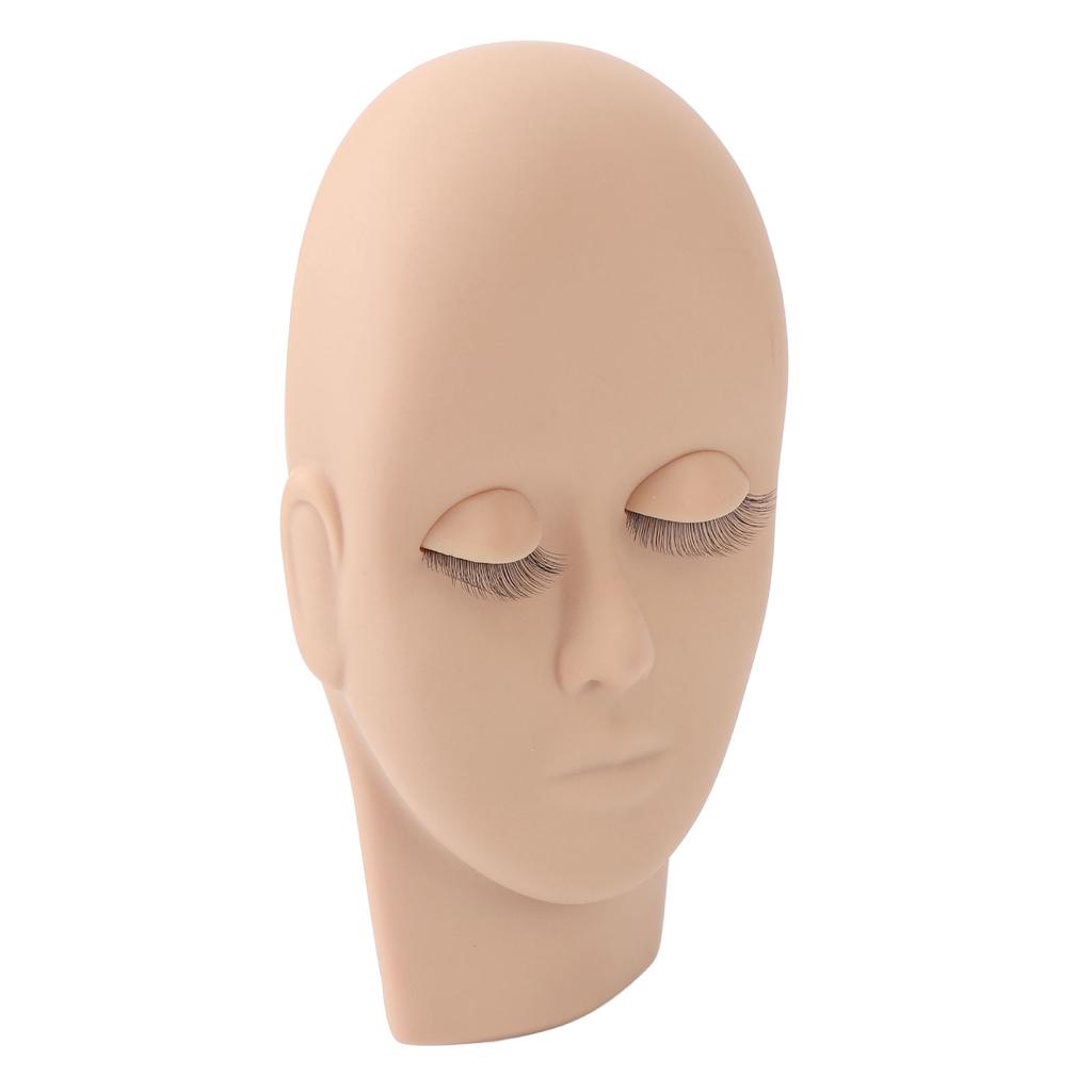 Eyelash Mannequin Head Double Laryer Eyelash Extension Removable Eyelids Makeup Practice Head
