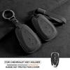 Wildleder Autoschlüsselhülle Abdeckung Für Chevrolet Chevy Malibu Camaro Cruze Traverse Spark Equinox Sonic Volt Schlüssel Schutzschale Schlüsselanhänger