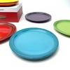 French Rainbow Underglaze Color Plate Vegetable 9-inch Ceramic 7-inch Vegetable PlateRainbow Color Western Food Trays