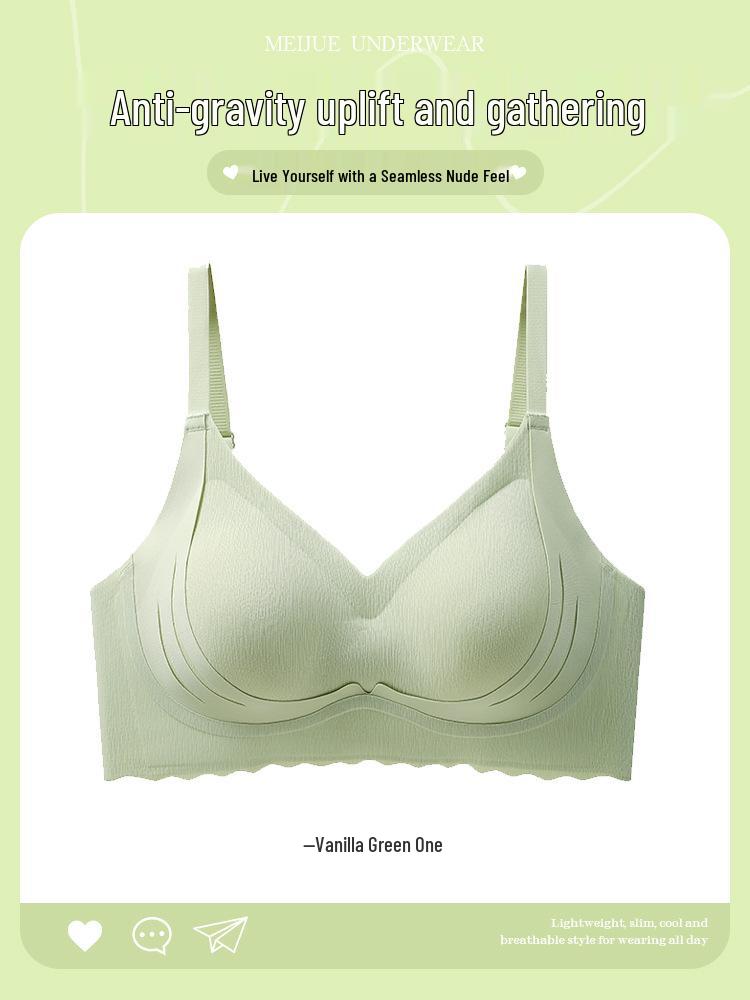 Seamless Small Chest Support Wirefree Sports Bra with Beautiful Back Design