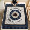 1PC Angel Wings Printed Flannel Blanket Lightweight and portable for Lunch Break Warmth and Comfort Halloween Gifts Holiday Present