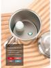 Tasse en Acier Inoxydable Double Paroi Plaqué Titane avec Poignée - Anti-Brûlure, Isolation Thermique pour Café, Thé et Eau