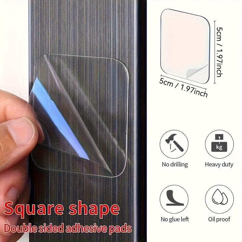 50/100pcs Super Strong Double-Sided Tape, Transparent No Drilling or Nails Needed, Suitable for Plastic, Glass, Metal, Stone