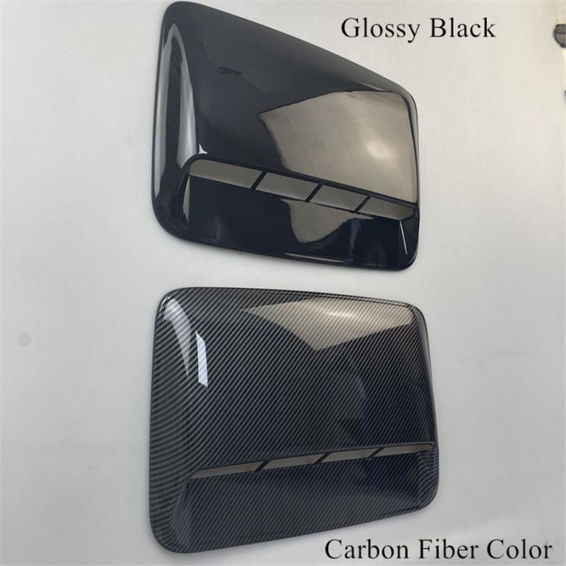 3X Car Hood Scoop Side Vent Bonnet Air Flow Intake Decor Cover Kit Glossy Black