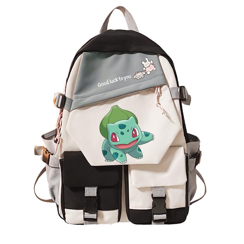 Pokemon Pokémon Elf Peripheral Printing Casual Backpack Elementary and Secondary School Students Large Capacity Backpack