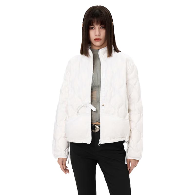 Jinyujie Women's 2024 Autumn Lightweight Duck Down Stand-Collar Jacket