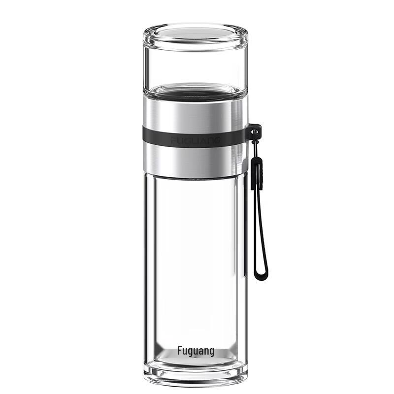 FUGUANG Platinum Tea Master Double-Layer Tea Infuser Glass Cup