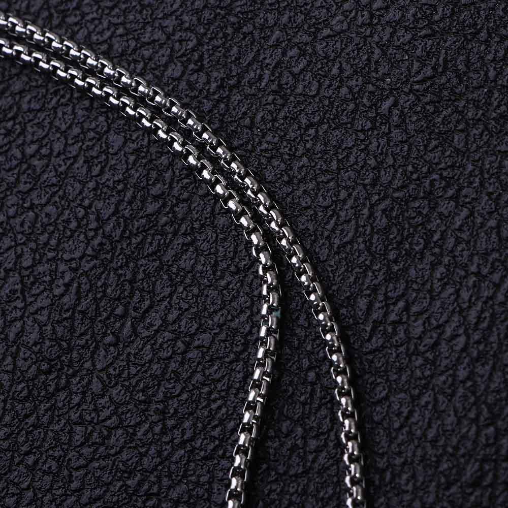 Gothic Party Gifts Minimalism Black Silver Color Stainless Steel Cross Pendants Clavicle Chains Men Necklaces Cross Necklaces