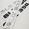 3D ABS Car Letters Logo GLK220 GLK300 GLK350 Badge Rear Trunk Sticker For Mercedes Benz GLK220 GLK300 GLK350 X204 Accessories