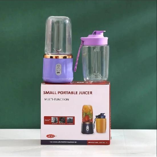 600ml Portable Blender 240W USB Rechargeable Electric Juicer with 6D Blades, BPA-Free, 4000mAh Lithium Battery, Quick Charge, Small Container for