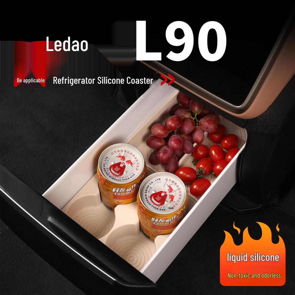 Silicone Drink Holder & Anti-Slip Mat for L90 Refrigerator Cup Holder - Car Interior Decor Accessory
