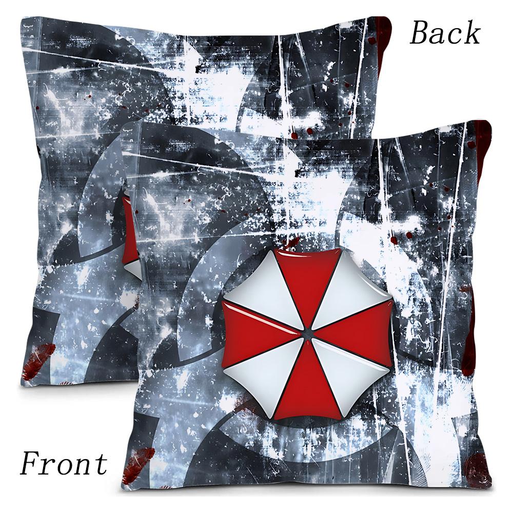 Hot Luxury Umbrella Corporation Pillow Covers Cartoon Sofa Decorative Home Double-Sided Printing Short Plush Cute Cushion Cover