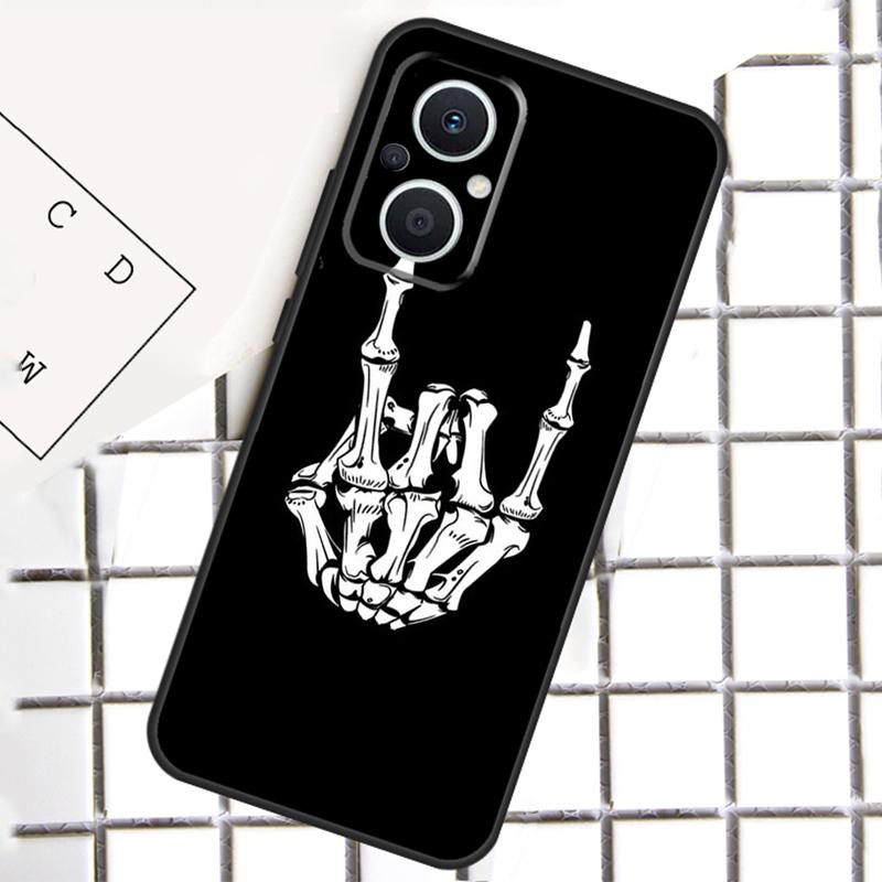Rock Roll Skull Phone Case For OPPO Reno 13F 13 12 11 14 F 10 Pro 8T 7 8 Lite OPPO Find X9 X6 X5 X8 Pro Cover