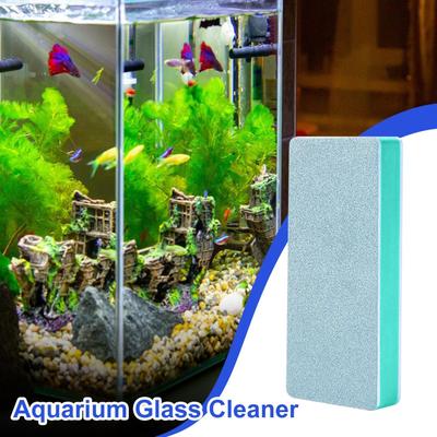 6pcs Fish Tank Glass Cleaner Window Cleaning Brush Fish Tank Stain Removal Polishing Tool for Pond Tile Reptile Stove Wall