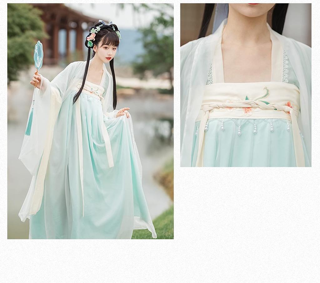 Hanfu Cosplay Starożytny chiński Tang Długi tatuaż naklejka w zestawie [Yousaku Co., Ltd.] Kostium, damski, kostium, Halloween, scena, dwór, spódnica,