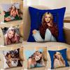 S-Singer B-Britney Spears Pillow Case Silky Elegant Comfort Sofa Bed Invisible Zipper