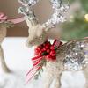 Christmas Champagne Silver Red Christmas Deer Holiday with Single Product Window Scene Christmas Tree Decorations  New