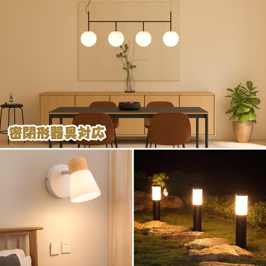 xydled LED Bulbs, E17 Base, 40W Equivalent, Dimmable, 440lm, Warm White, 3000k, Mini Krypton Bulbs, Mini Lamp Shape, Dimmable, Wide Beam Spread,