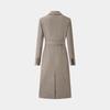 Ports Women's Elegant Double-Breasted Belted Coat