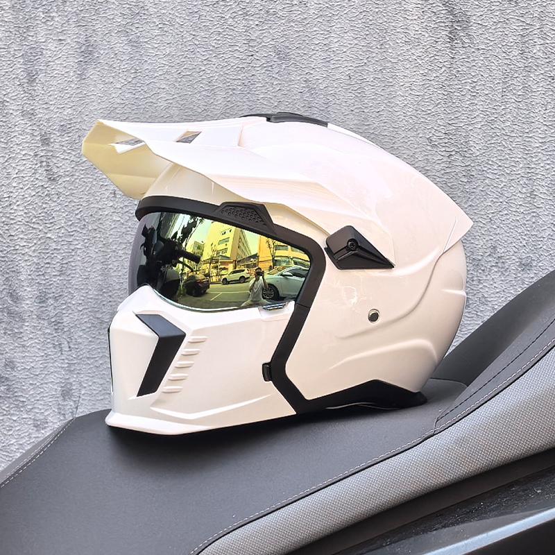 NEW ORZ-GB3 High-quality Retro Motorcycle Helmet Modular Multifunctional Combination Full Helmet Approved Personalized Warrior