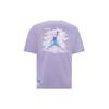 Jordan Cloud Logo Print Round Neck Short Sleeve Drop Shoulder T-Shirt Men Tops Icy-Lilac FD6555-538