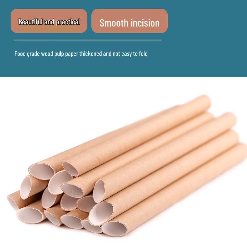 Zhi Shi Individually Wrapped White Paper Straws