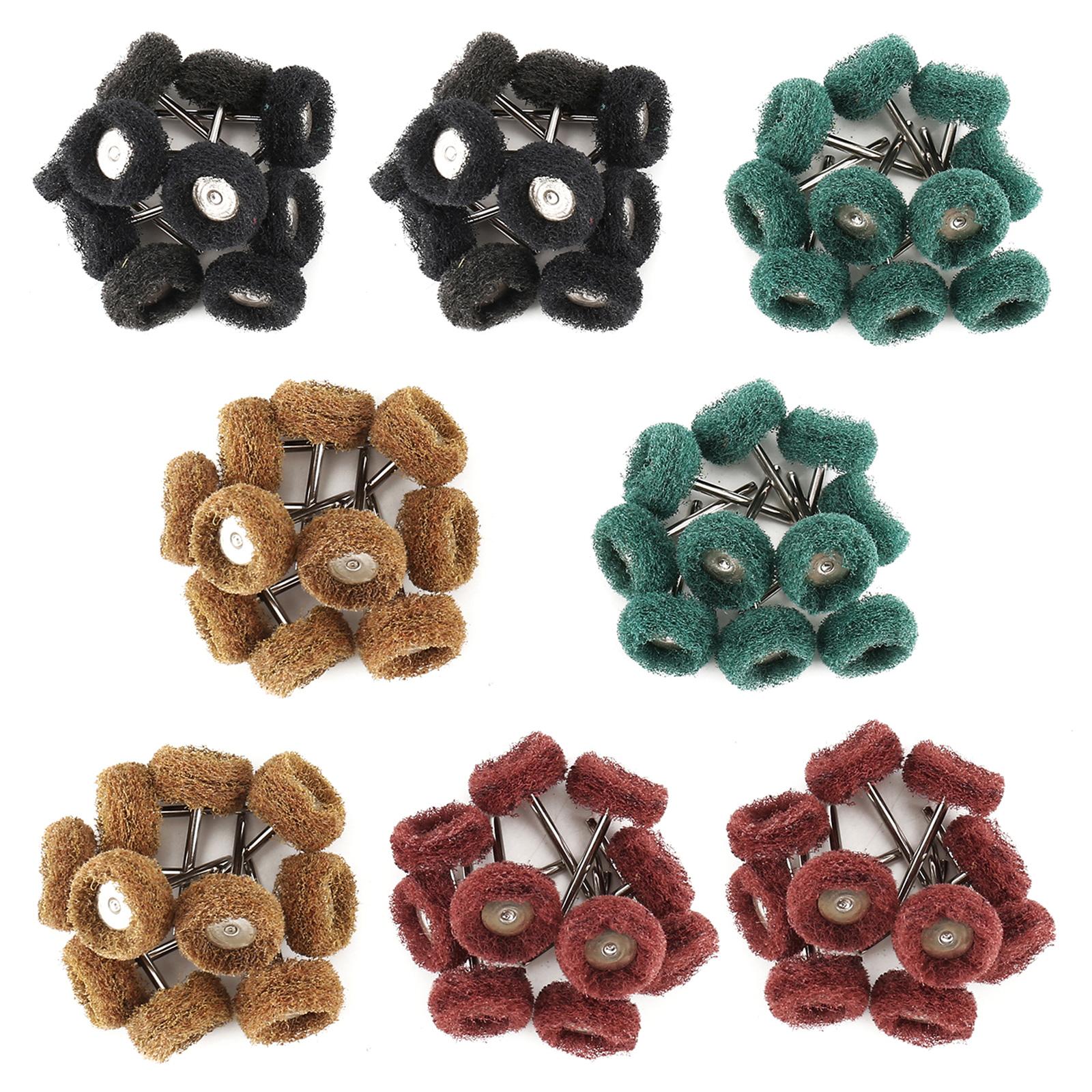 

40/80 шт. Мини-дрель абразивная щетка нейлоновое полировальное колесо 3 мм хвостовик для аксессуаров Dremel инструменты полировка стекла металла