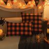 Halloween Plaid Pillowcase American Home Living Room Sofa Plaid Cushion Cover Festive Atmosphere Decorative Pillowcase