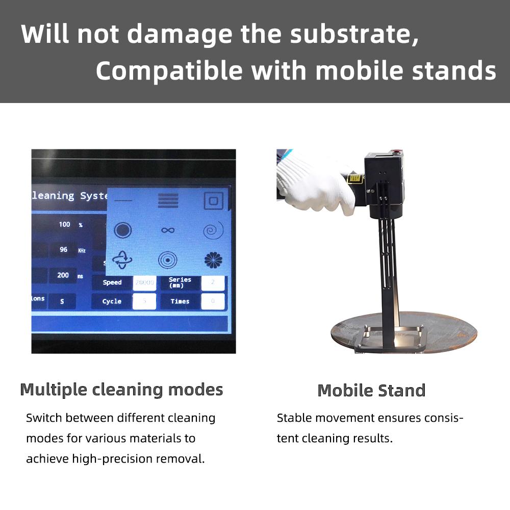 BingYan New Smart Digital Pulse 300W JPT Laser Cleaning Machine No Import Charges Free Shipping Fiber Laser Cleaner rust Removal
