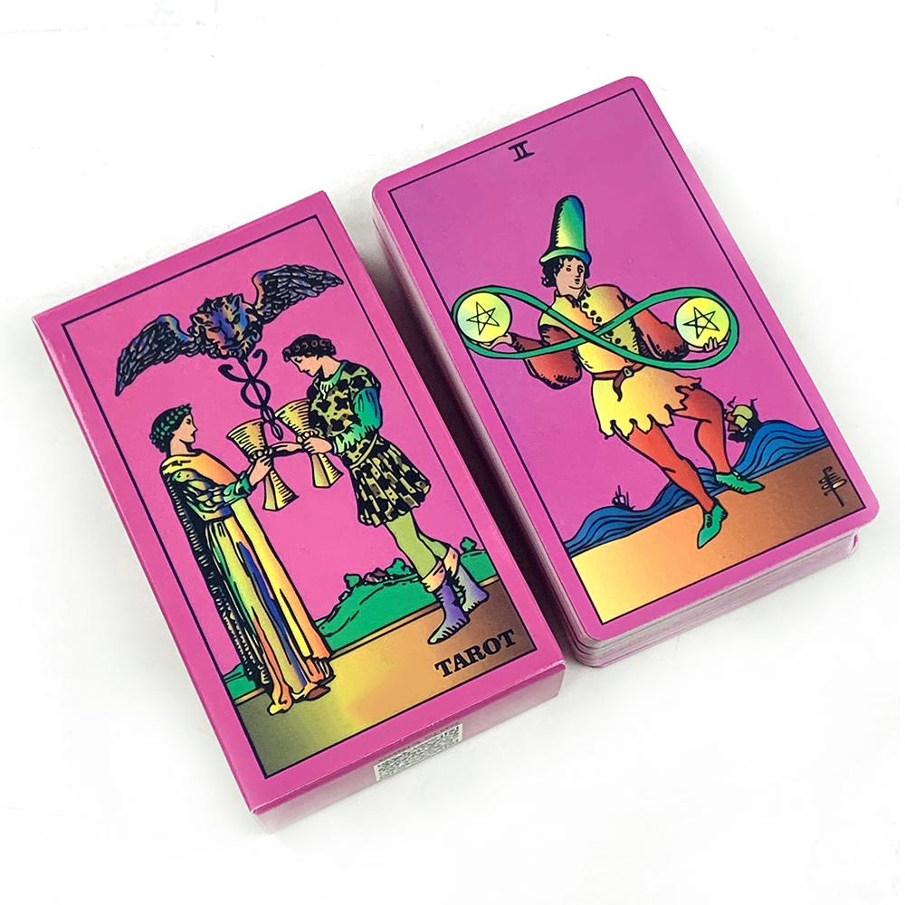 New Pink Tarot Deck A 78pcs Vibrant Illustrations, Easy-to-Read Guide, Great For Beginners & Pros, Meditation & Party Games