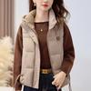 Fashion Winter Women's Vest Hooded Thick Warm Casual Sleeveless Jackets Woman Short Coat