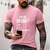 Men's Funny Letter Print Casual Loose Fit Top for Everyday Wear