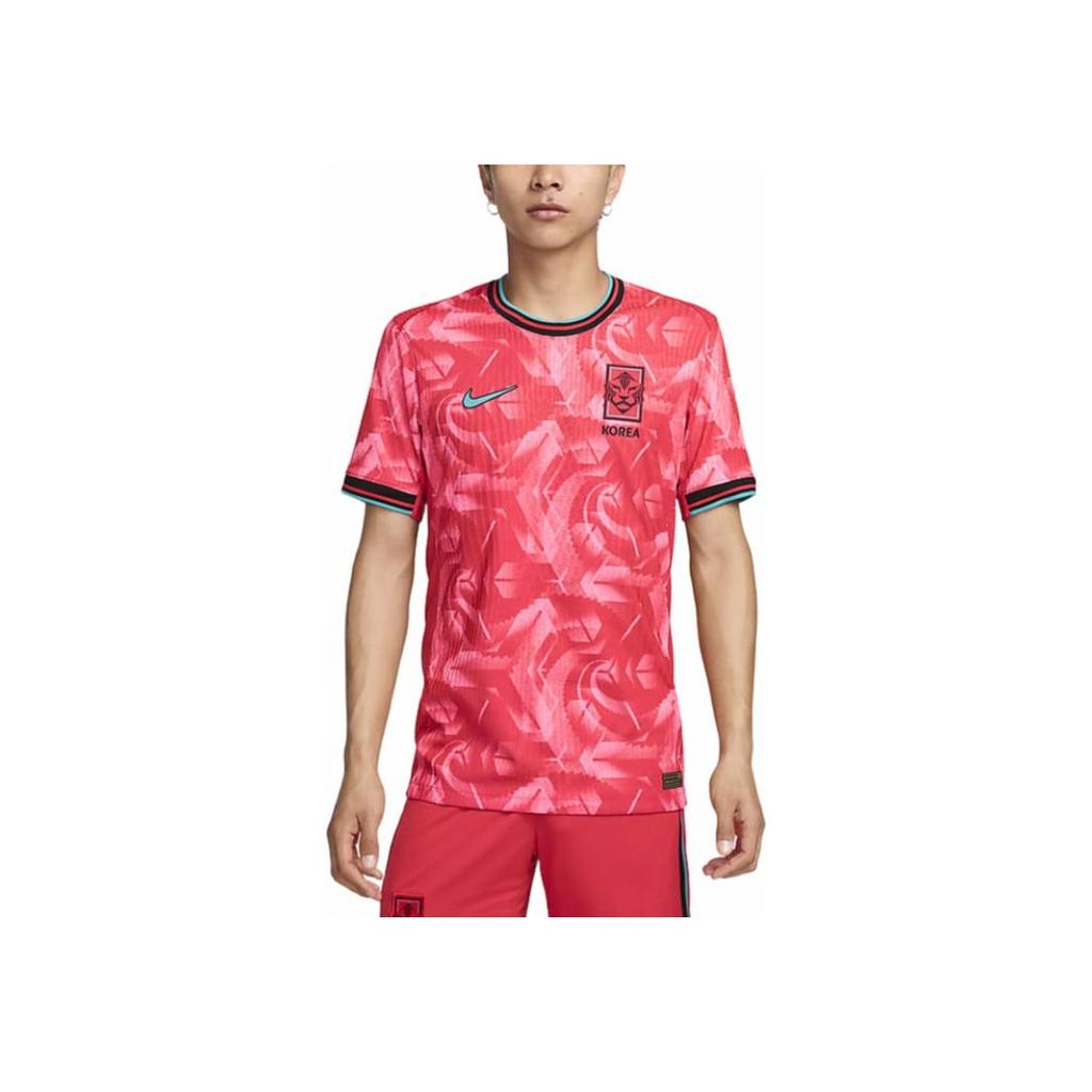 Nike Dry Fit Adv Logo Print Outdoor Casual Sports Crew Neck Short Sleeve Football Shirt Men Tops Red FJ4268-679