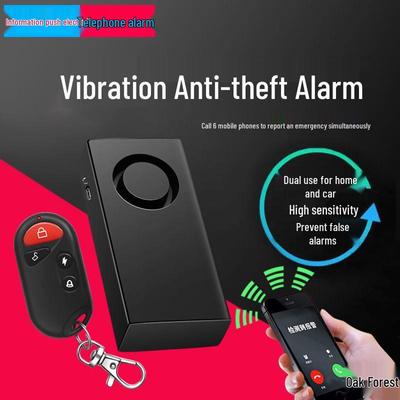 Drahtloser Diebstahlalarm mit Vibration für Fahrzeuge, Türen und Fenster mit Mobiltelefon-Konnektivität