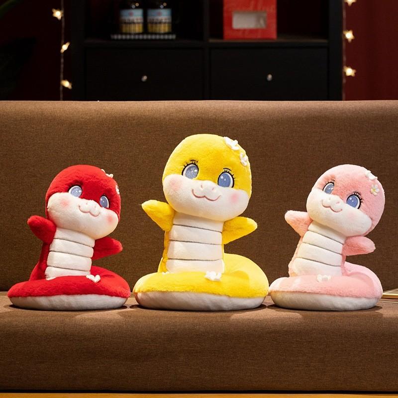 And Soft Colorful Plush Flower Snake Stuffed Animal Great For Personalization As Gifts Corporate