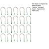 20Pcs Hot Roller Clips Hot Curler U-shaped Clip Replacement Kit Heated Roller Securing Pins Fits All Sized Rollers Curlers