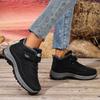 Snow Boots Women's Winter Fleece Thickened Non-slip Boots Versatile High-top Outdoor Platform Casual Shoes Velcro Cotton Shoes