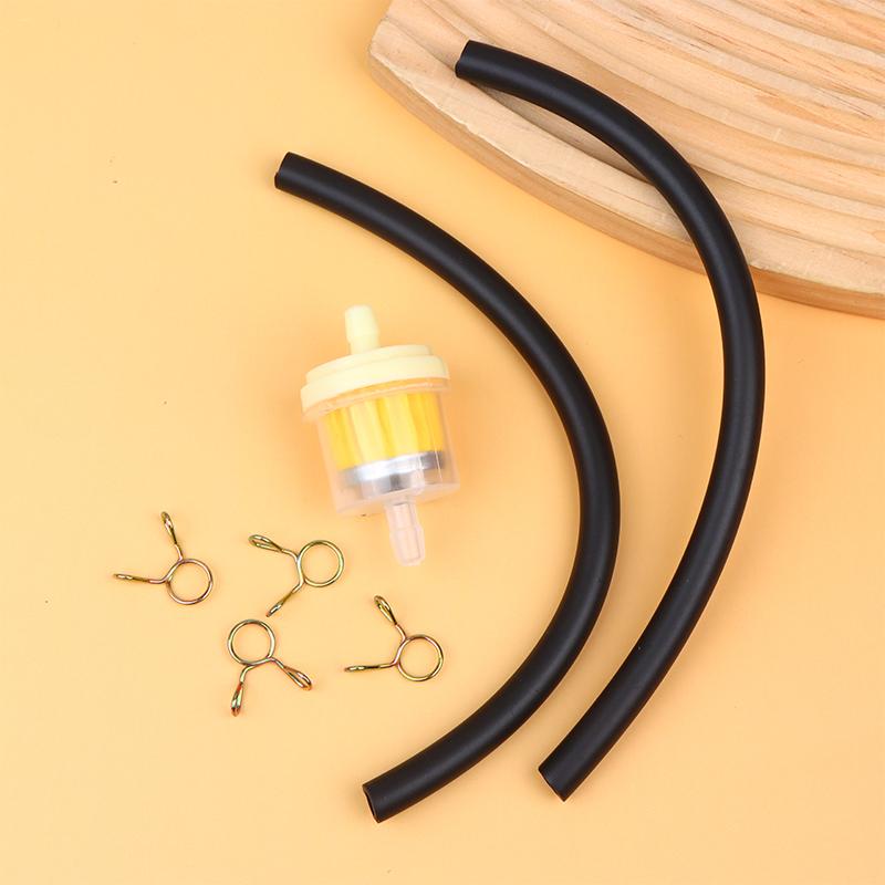 Motorcycle Universal Gas Fuel Filters And Fuel Pipe For 49cc 50cc 110cc 125cc Motocross Dirt Pit Bike Moped Scooter ATV Go Kart
