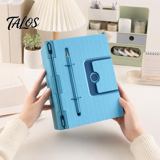 Cuaderno Expansible Infinito, Diario Reutilizable Modular DIY con Portabolígrafos, Cubierta Impresa en 3D para Oficina Escuela, Bloc de Dibujo