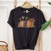 Cottagecor Book T-Shirt: Vintage Books & Floral Design Gift-For Reader