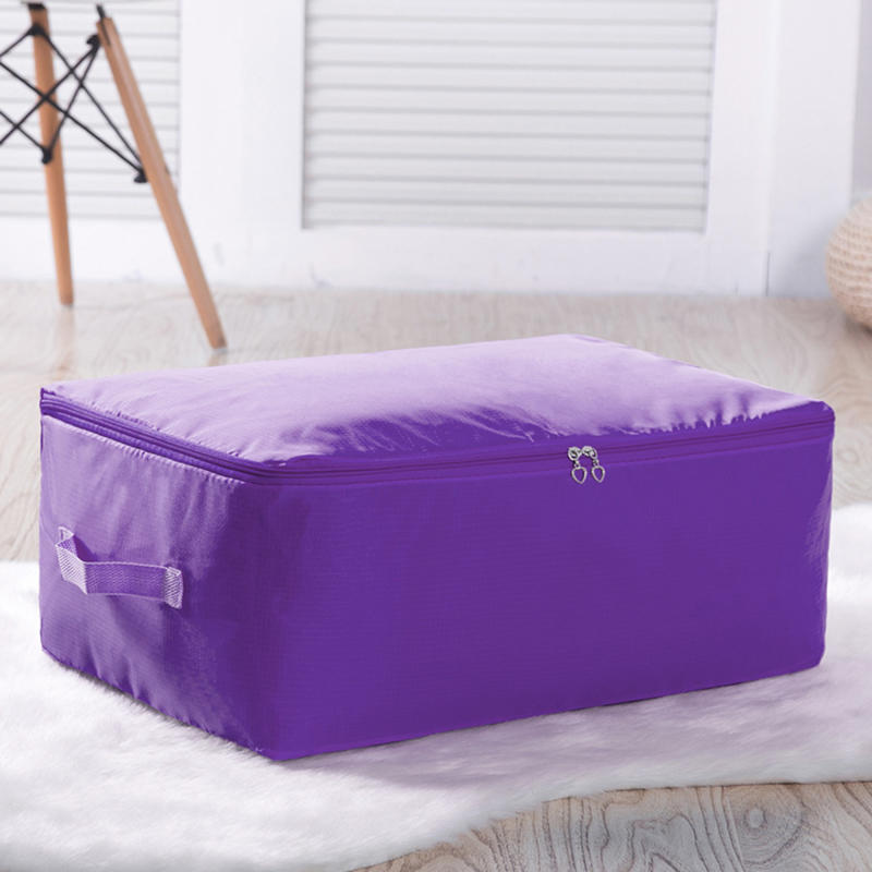 Large Capacity Comforter Storage Bags with Zipper Moistureproof Space Saver Luggage Clothing Moving Bag for Kindergarten