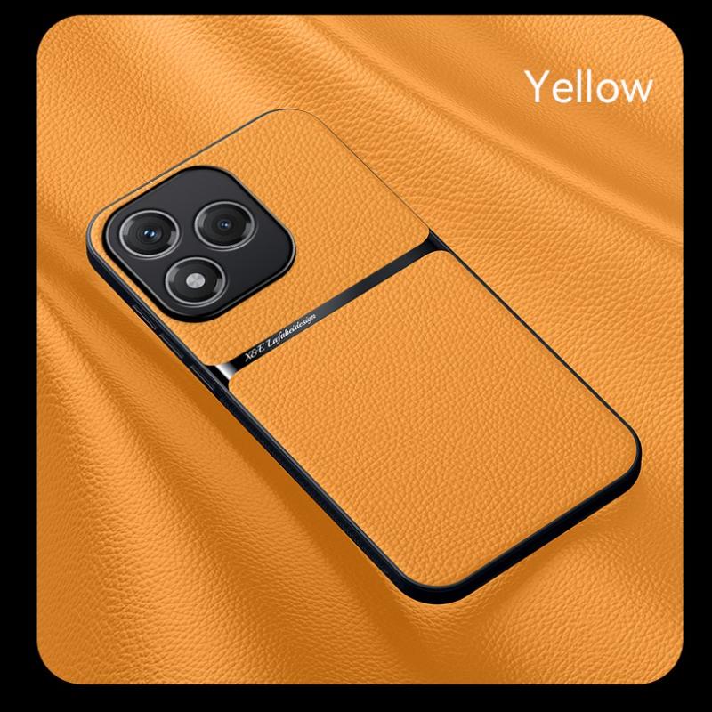

Магнітний чохол з PU шкіри для Honor 400 Lite 5G Захисна кришка Задня накладка Coque Fundas Capa Honor 400 Lite жовтий