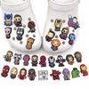 Marvel Series Croc Shoe Charms: Removable PVC Buckles for Holey Shoes