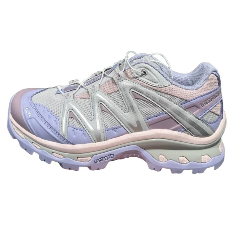 SALOMON XT Quest Cushioning Abrasion Resistant Coverage Support Low Top Mountaineering Hiking Shoes Unisex Gray Blue Sneakers 491259