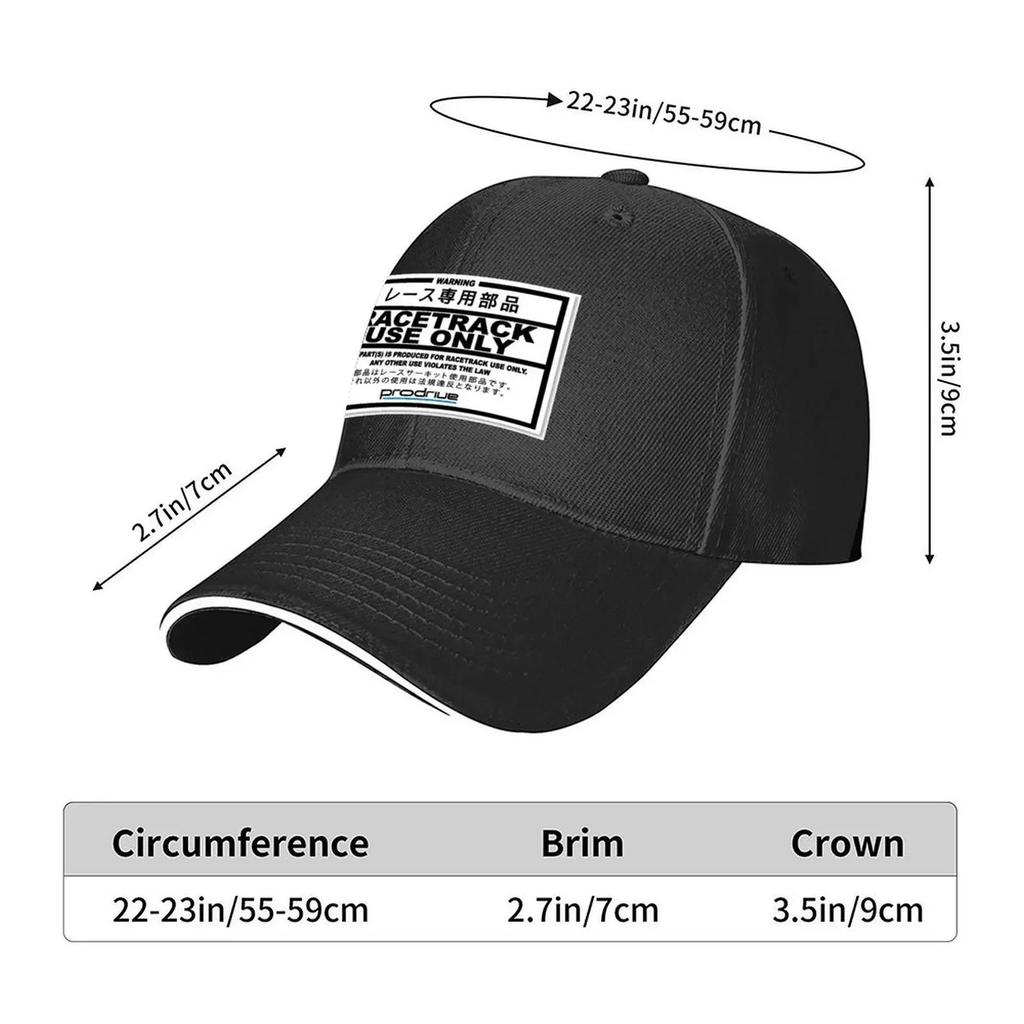 RACE TRACK USE ONLY Baseball Cap Unisexs big size hat Rugby hard hat fishing hat Unisexs Womens