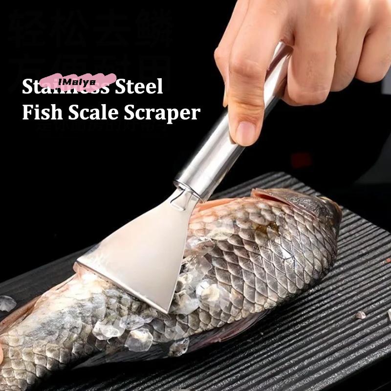 1Pc Stainless Steel Fish Scales Scraper Cleaning Peeler Bone Tweezers Kitchen Tool Fast Removal Gadget Accessory