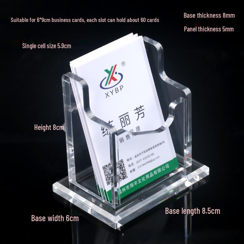 Acrylic Business Card Holder Multi-layer Storage Box - Desktop Stand