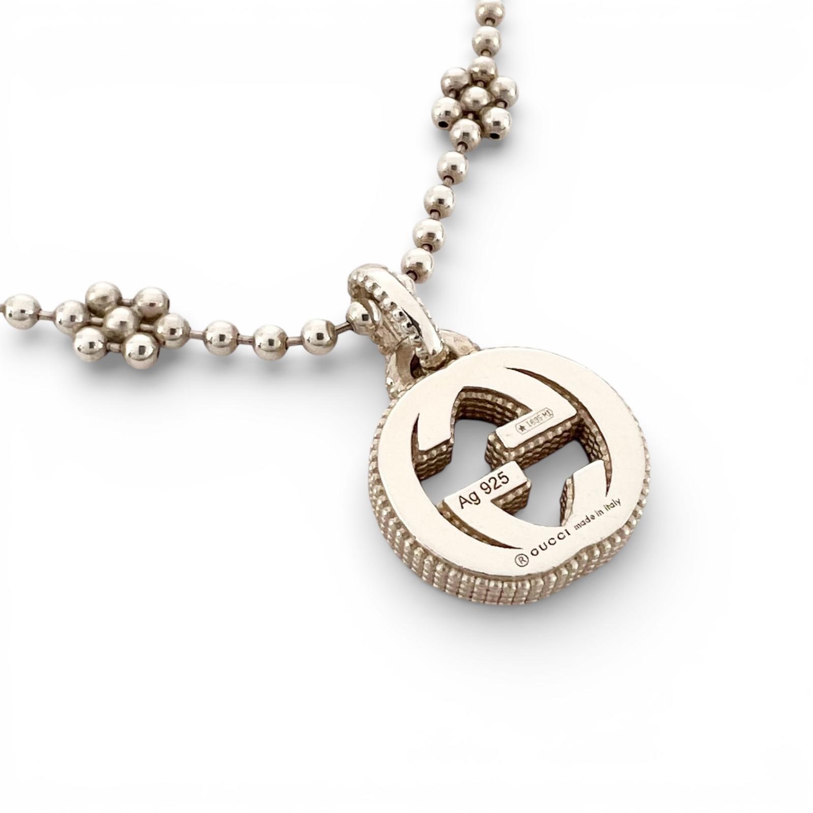 

GUCCI Necklace bronze Women Interlocking G Ball Chain used
