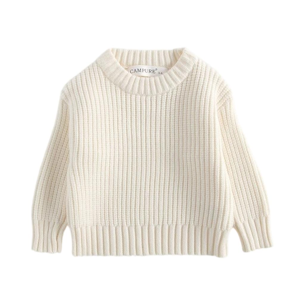 Kids Loose Long-Sleeve Sweater Versatile Slouchy For Toddlers
